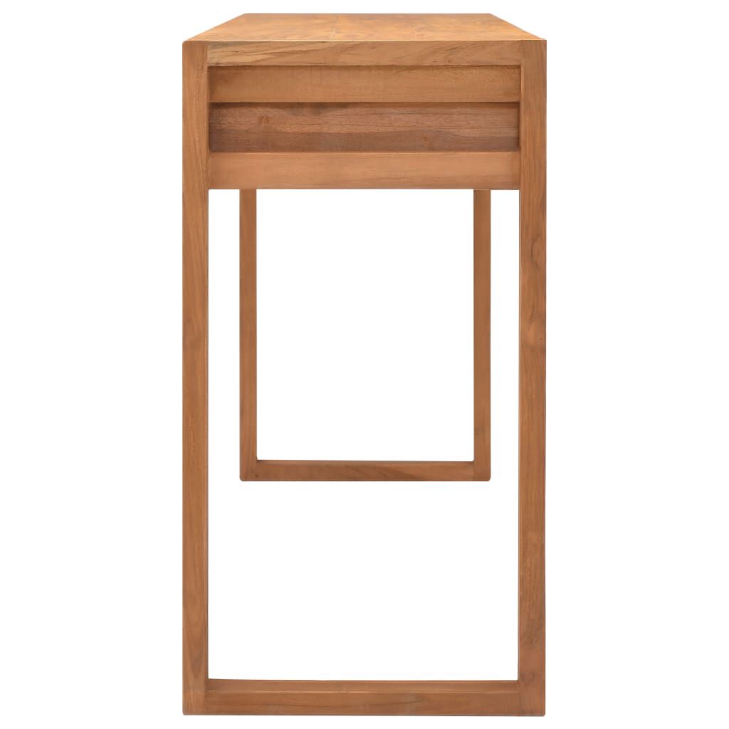 vidaXL Γραφείο με 2 Συρτάρια 120 x 40 x 75 εκ. από Μασίφ Ξύλο Teak
