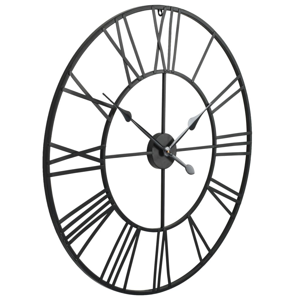 vidaXL Ρολόι Τοίχου Vintage XXL 80 εκ. Μεταλλικό με Μηχανισμό Quartz