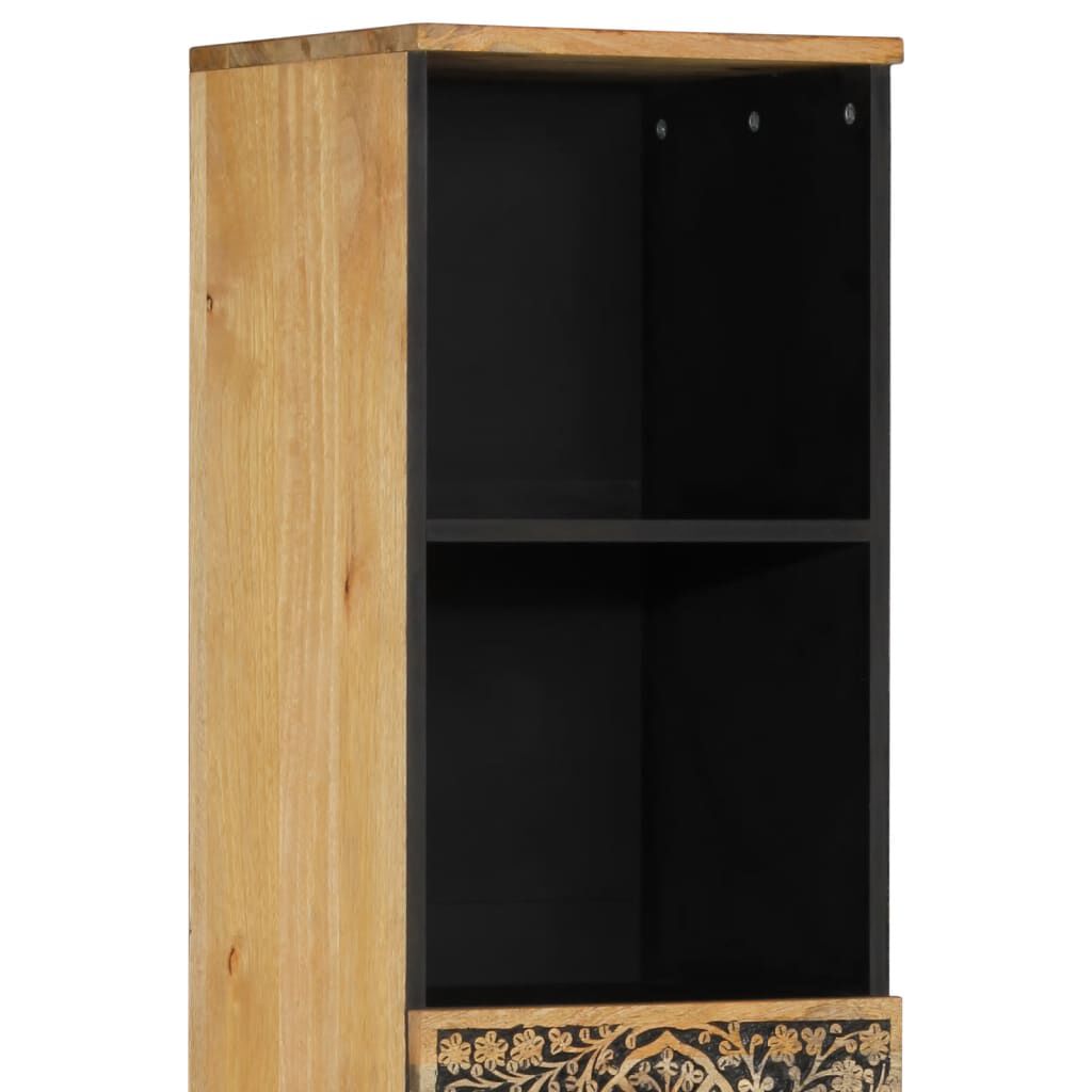 vidaXL Ντουλάπι Μπάνιου 38 x 33 x 160 εκ. από Μασίφ Ξύλο Μάνγκο