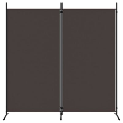 vidaXL Διαχωριστικό Δωματίου με 2 Πάνελ Καφέ 175 x 180 εκ. από Ύφασμα