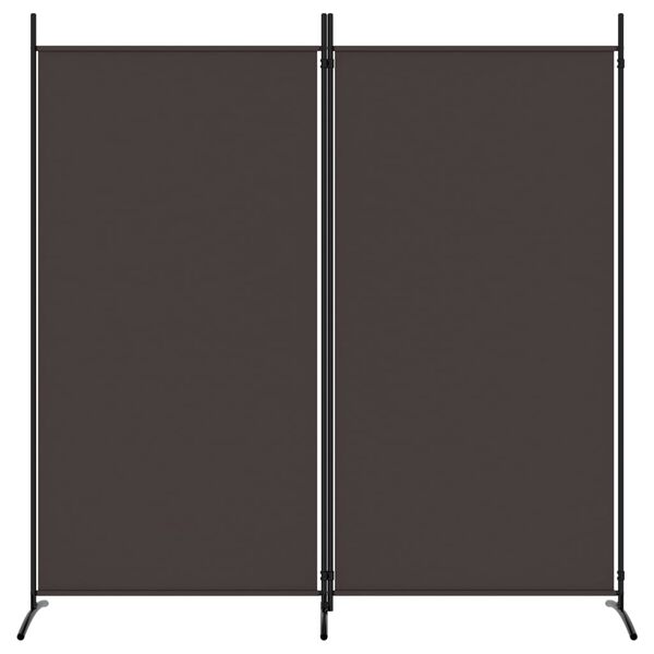 vidaXL Διαχωριστικό Δωματίου με 2 Πάνελ Καφέ 175 x 180 εκ. από Ύφασμα