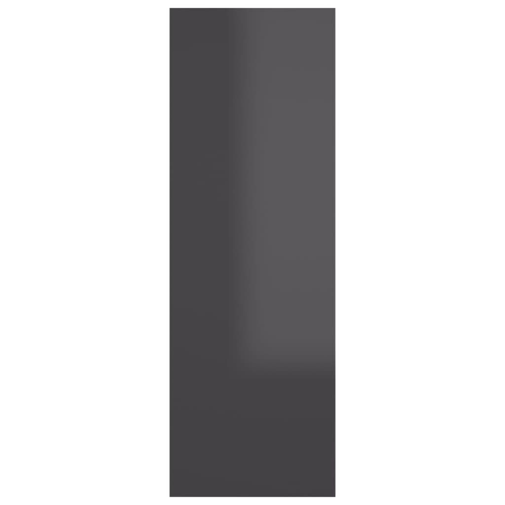 vidaXL Έπιπλο Τηλεόρασης Γυαλιστερό Γκρι 30,5 x 30 x 90εκ. Επεξ. Ξύλο