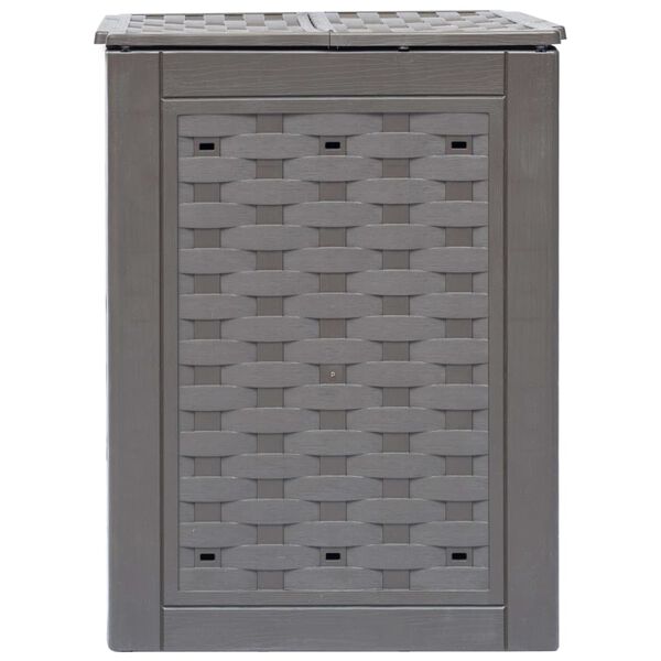 vidaXL Κομποστοποιητές 2 τεμ. Καφέ 60x60x83 εκ. 600 L Πλαστικό Ρατάν