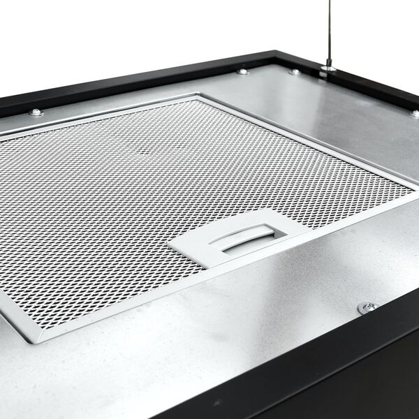 vidaXL Απορροφητήρας Νησίδα Κρεμαστός Αφής με LCD 55 εκ. Ατσάλινος