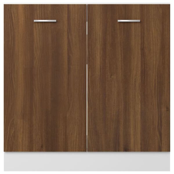 vidaXL Ντουλάπι Lyon Νιπτήρα Καφέ Δρυς 80x46x81,5εκ.