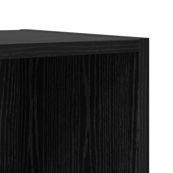 vidaXL Βάση τηλεόρασης - 4 τεμ, Μαύρη βελανιδιά, 37x35x37 εκ, Ξύλινη κατασκευή