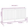 vidaXL Κάλυμμα Καλοριφέρ Γκρι 169x19x84 εκ. από Μασίφ Ξύλο Πεύκου