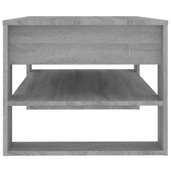 vidaXL Τραπεζάκι Σαλονιού Γκρι Sonoma 102x55x45 εκ. Επεξεργασμένο Ξύλο