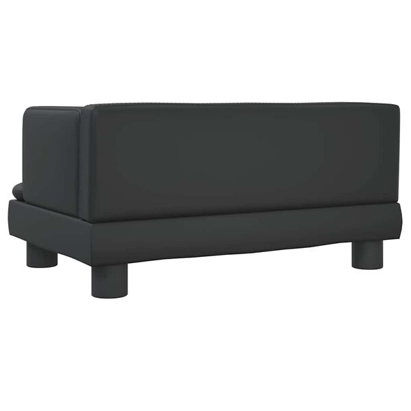 vidaXL Κρεβάτι Σκύλου Μαύρο 60 x 40 x 30 εκ. από Συνθετικό Δέρμα