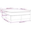 vidaXL &Kappa;&rho;&epsilon;&beta;ά&tau;&iota; Boxspring &mu;&epsilon; &Sigma;&tau;&rho;ώ&mu;&alpha; &Kappa;&rho;&epsilon;&mu; 140x190 &epsilon;&kappa;. &Upsilon;&phi;&alpha;&sigma;&mu;ά&tau;&iota;&nu;&omicron;