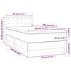 vidaXL Κρεβάτι Boxspring με Στρώμα Μαύρο 80 x 200 εκ. Συνθετικό Δέρμα