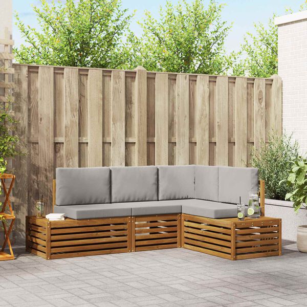 vidaXL &Sigma;&epsilon;&iota;&rho;ά &Kappa;&alpha;&nu;&alpha;&pi;έ &Epsilon;&xi;&omega;&tau;&epsilon;&rho;&iota;&kappa;&omicron;ύ 4 &Tau;&epsilon;&mu;ά&chi;&iota;&omicron; &Phi;&upsilon;&sigma;&iota;&kappa;ό &kappa;&alpha;&iota; &Alpha;&nu;&omicron;&iota;&chi;&tau;ό &Gamma;&kappa;&rho;&iota;