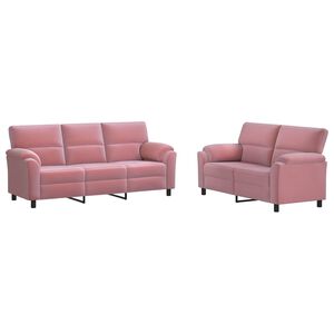 vidaXL &Sigma;&epsilon;&tau; &Kappa;&alpha;&nu;&alpha;&pi;έ 2 pcs &Rho;&omicron;&zeta; &Beta;&epsilon;&lambda;&omicron;ύ&delta;&omicron;