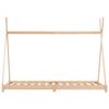 vidaXL Πλαίσιο Κρεβατιού Παιδικό 70 x 140 εκ. Μασίφ Ξύλο Πεύκου