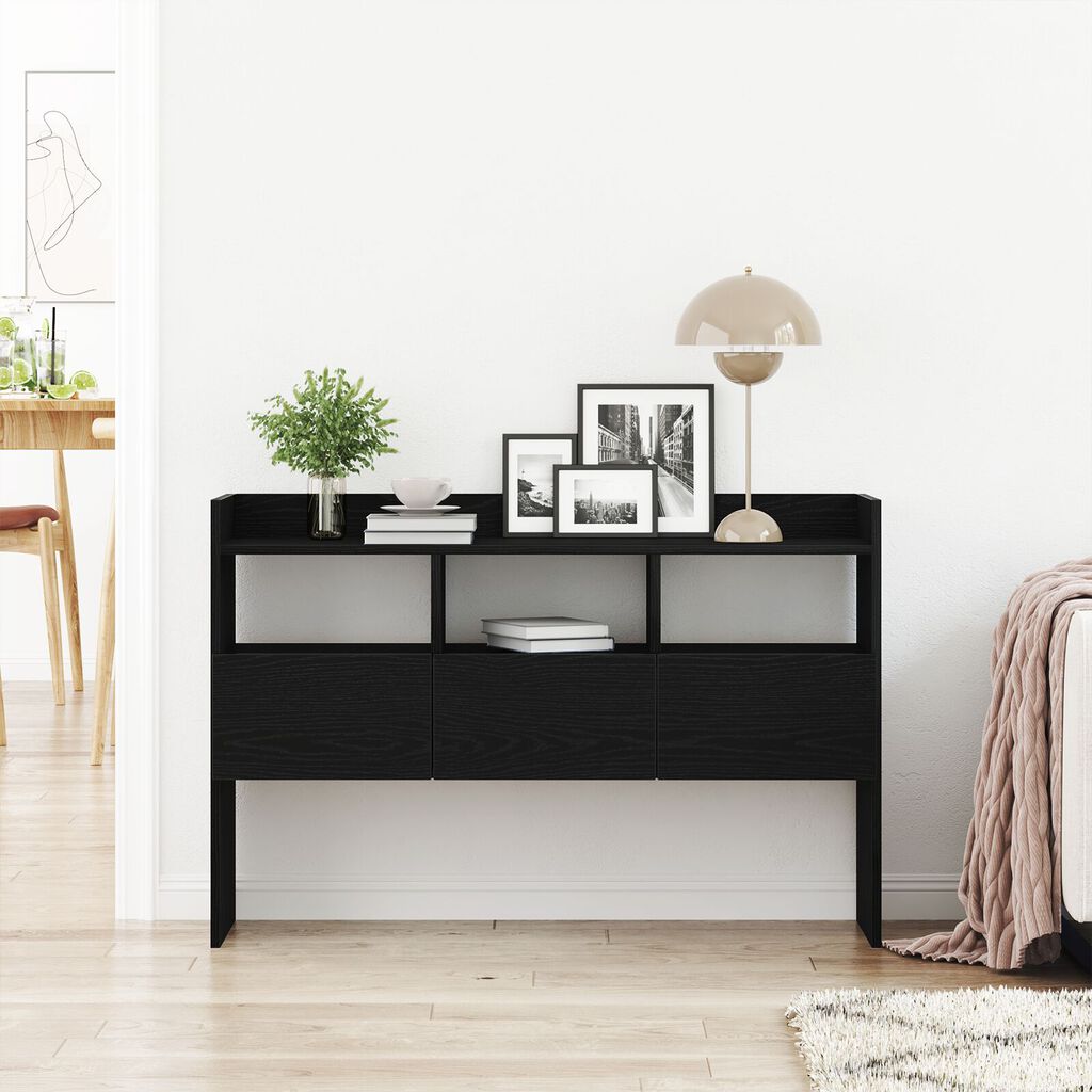 vidaXL Μπουφές Μαύρο Δρυς 105x30x70 εκ. από Επεξεργασμένο Ξύλο