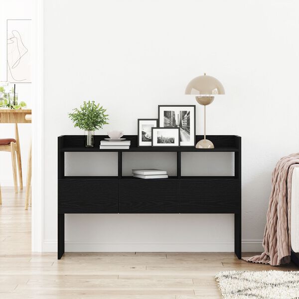vidaXL Μπουφές Μαύρο Δρυς 105x30x70 εκ. από Επεξεργασμένο Ξύλο