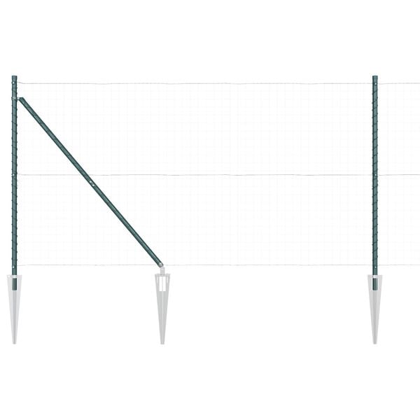 vidaXL Στύλος Περιφράξεων 52 pcs Ασημί 3.2 x 3.2 x 160 εκ Ατσάλι