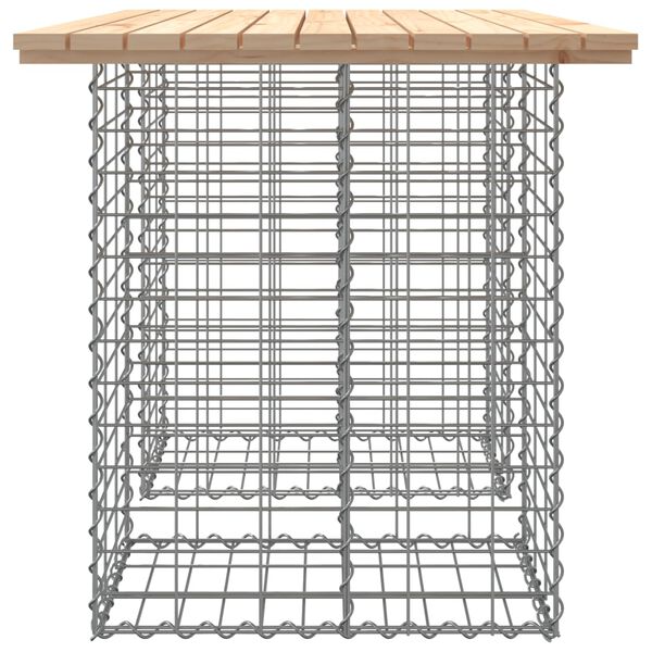 vidaXL Παγκάκι Κήπου Συρματοκιβώτιο 100x70x72εκ. από Μασίφ Ξύλο Πεύκου