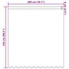 vidaXL &Kappa;&omicron;&upsilon;&rho;&tau;ί&nu;&alpha; &Delta;&alpha;&nu;&tau;έ&lambda;&alpha;&sigmaf; &mu;&epsilon; &kappa;&omicron;&upsilon;&rho;&tau;ί&nu;&epsilon;&sigmaf; &Lambda;&epsilon;&upsilon;&kappa;ό 245 x 200 cm &Pi;&omicron;&lambda;&upsilon;&epsilon;&sigma;&tau;έ&rho;&alpha;&sigmaf;