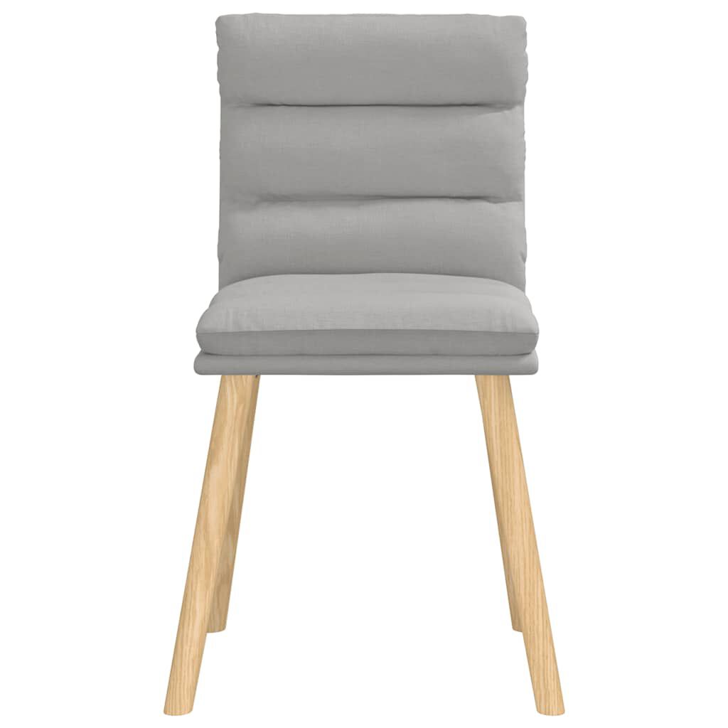 vidaXL Καρέκλες τραπεζαρίας 4 τεμ Cloud Grey Fabric