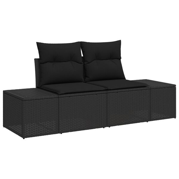vidaXL Σετ Σαλονιού 6 Τεμαχίων με Μαξιλάρια Beige Πολυ Ρατάν