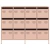vidaXL Ντουλάπι Ροζ 135x39x103,5 εκ. από Χάλυβα Ψυχρής Έλασης