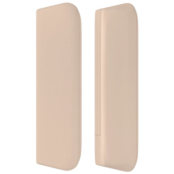 vidaXL Κεφαλάρι με Πτερύγια Καπουτσίνο 147x16x78/88εκ. Συνθετικό Δέρμα