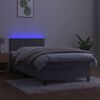 vidaXL &Kappa;&rho;&epsilon;&beta;ά&tau;&iota; Boxspring &mu;&epsilon; &Sigma;&tau;&rho;ώ&mu;&alpha; & LED &Alpha;&nu;.&Gamma;&kappa;&rho;&iota; 100x200 &epsilon;&kappa;. &Beta;&epsilon;&lambda;&omicron;ύ&delta;&iota;&nu;&omicron;