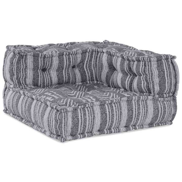 vidaXL Πουφ 2 pcs Γκρι 70 x 70 x 54 εκ ύφασμα