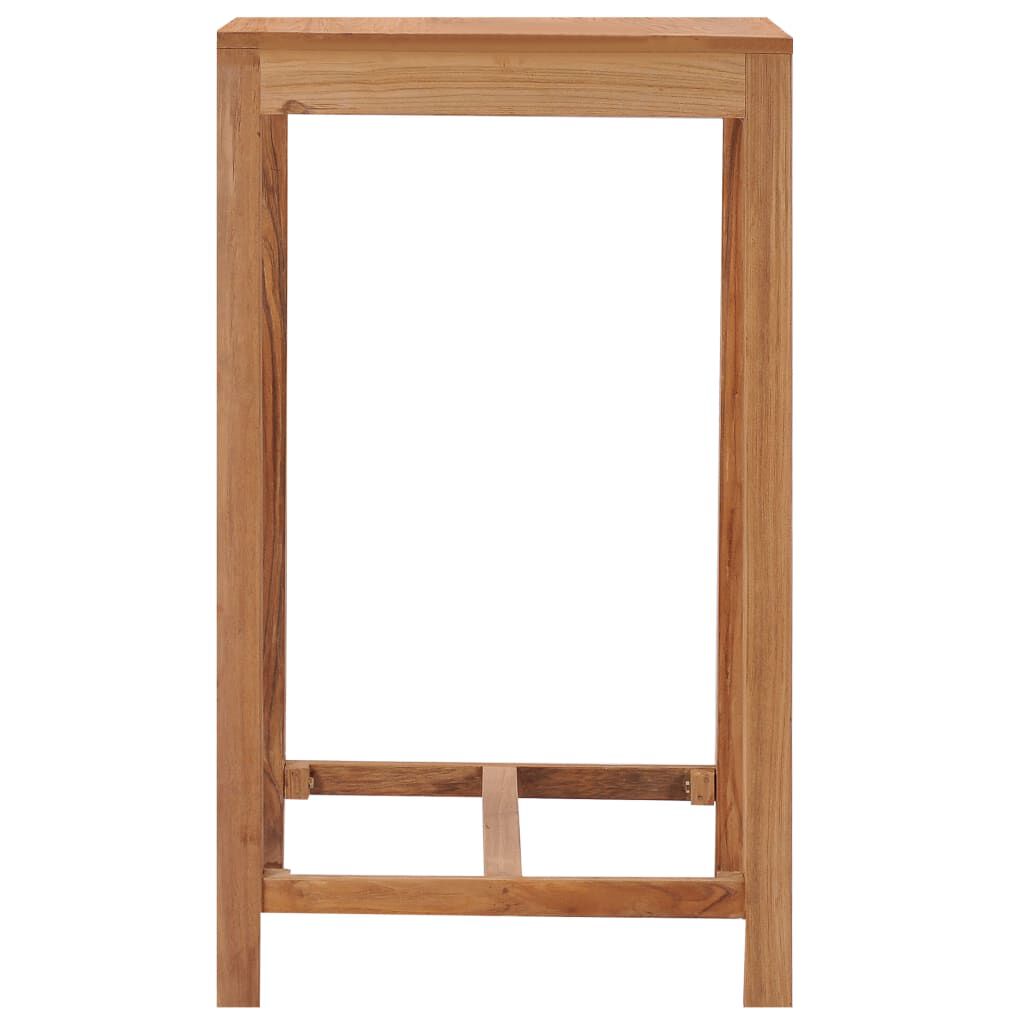 vidaXL Τραπέζι Μπαρ Κήπου 60 x 60 x 105 εκ. από Μασίφ Ξύλο Teak