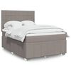 vidaXL &Kappa;&rho;&epsilon;&beta;ά&tau;&iota; Boxspring &mu;&epsilon; &Sigma;&tau;&rho;ώ&mu;&alpha; Taupe 140x190 &epsilon;&kappa;. &Upsilon;&phi;&alpha;&sigma;&mu;ά&tau;&iota;&nu;&omicron;