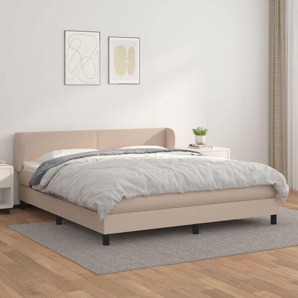 vidaXL &Kappa;&rho;&epsilon;&beta;ά&tau;&iota; Boxspring &mu;&epsilon; &Sigma;&tau;&rho;ώ&mu;&alpha; &Kappa;&alpha;&pi;&omicron;&upsilon;&tau;&sigma;ί&nu;&omicron; 180x200 &epsilon;&kappa;. &Sigma;&upsilon;&nu;&theta;. &Delta;έ&rho;&mu;&alpha;