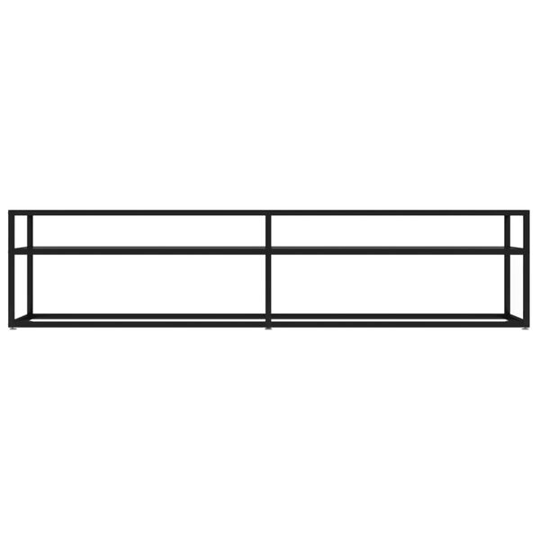 vidaXL Έπιπλο Τηλεόρασης Μαύρο 180 x 40 x 40,5 εκ. από Γυαλί Ασφαλ.