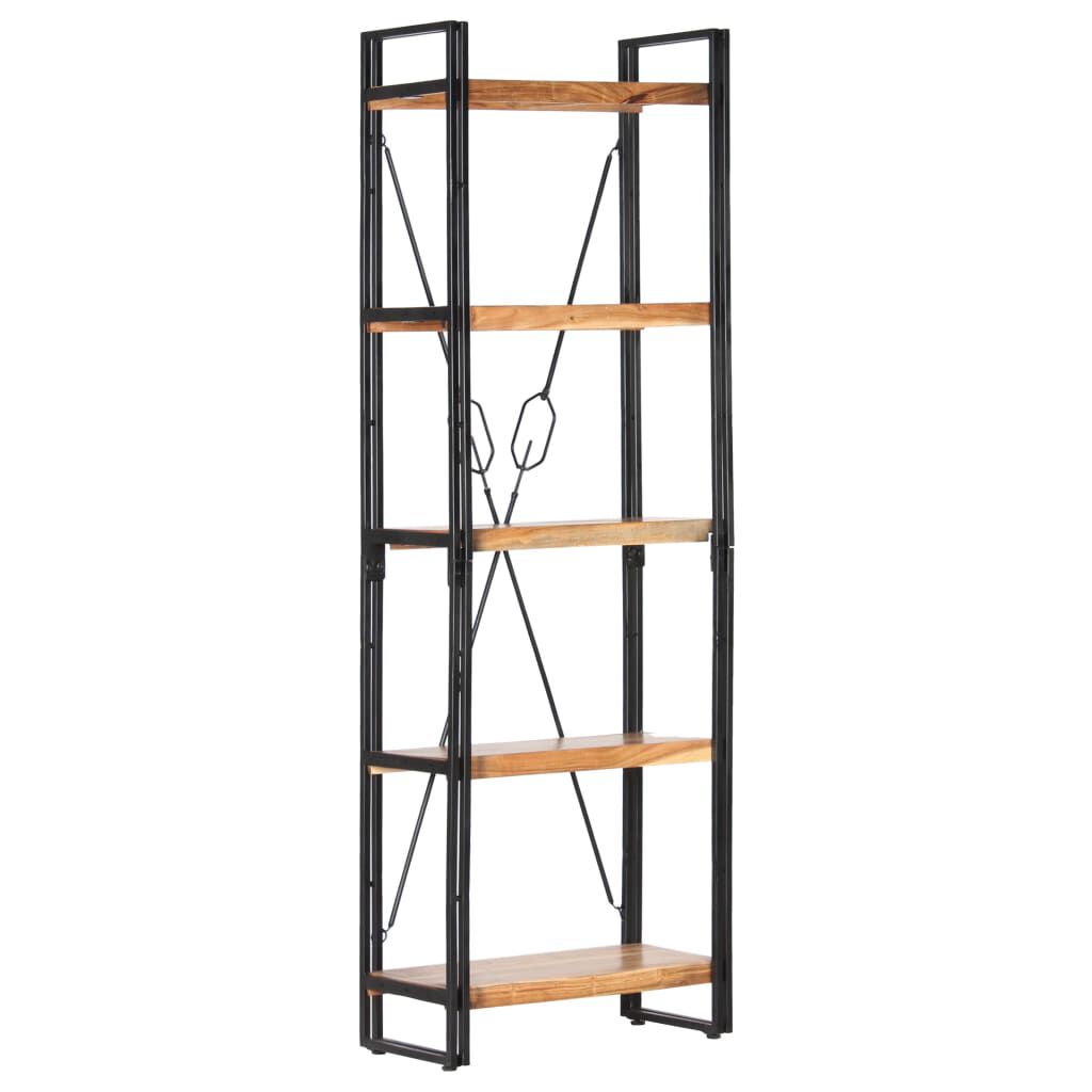 vidaXL Βιβλιοθήκη με 5 Επίπεδα 60 x 30 x 180 εκ. Μασίφ Ξύλο Ακακίας