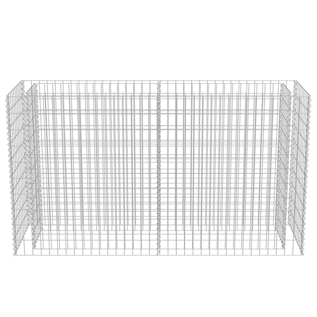 vidaXL Συρματοκιβώτιο-Γλάστρα Υπερυψωμένη 180x50x100 εκ. Γαλβ. Χάλυβας