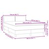 vidaXL &Kappa;&rho;&epsilon;&beta;ά&tau;&iota; Boxspring &mu;&epsilon; &Sigma;&tau;&rho;ώ&mu;&alpha; &Sigma;&kappa;&omicron;ύ&rho;&omicron; &Mu;&pi;&lambda;&epsilon; 140x210 &epsilon;&kappa;. &Beta;&epsilon;&lambda;&omicron;ύ&delta;&iota;&nu;&omicron;