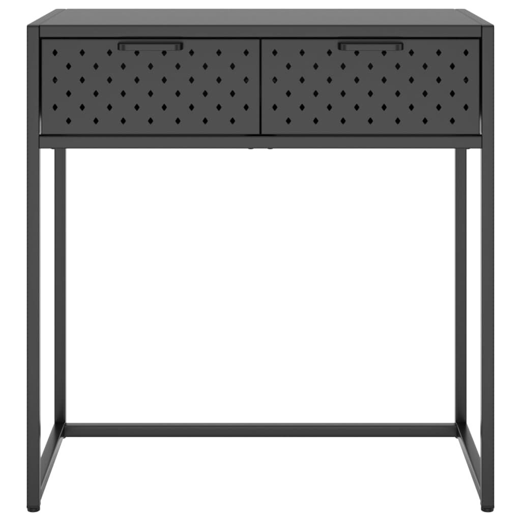 vidaXL Τραπέζι Κονσόλα Ανθρακί 75 x 35 x 75 εκ. από Ατσάλι