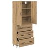 vidaXL Highboard 2 pcs Artisan Oak &Mu;&eta;&chi;&alpha;&nu;&iota;&kappa;ή &xi;&upsilon;&lambda;&epsilon;ί&alpha; &kappa;&alpha;&iota; &gamma;&upsilon;&alpha;&lambda;ί