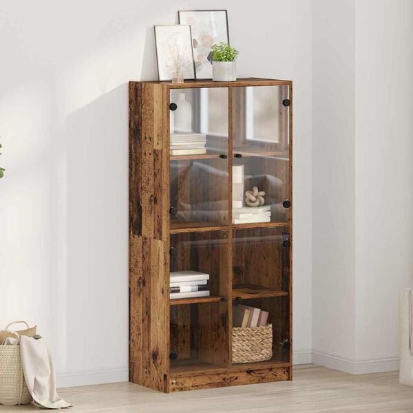 vidaXL Highboard &Pi;&alpha;&lambda;&iota;ό &Xi;ύ&lambda;&omicron; 68 x 37 x 142 &epsilon;&kappa; &Epsilon;&pi;&epsilon;&xi;&epsilon;&rho;&gamma;&alpha;&sigma;&mu;έ&nu;&omicron; &xi;ύ&lambda;&omicron;