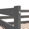 vidaXL Καναπές Κρεβάτι Γκρι 2 x (90 x 200) εκ. από Μασίφ Ξύλο Πεύκου