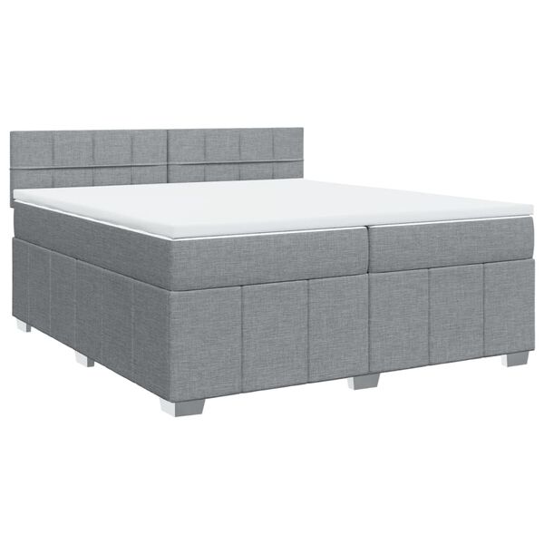 vidaXL &Kappa;&rho;&epsilon;&beta;ά&tau;&iota; Boxspring &mu;&epsilon; &Sigma;&tau;&rho;ώ&mu;&alpha; &Alpha;&nu;&omicron;&iota;&chi;&tau;ό &Gamma;&kappa;&rho;&iota; 200x200 &epsilon;&kappa;. &Upsilon;&phi;&alpha;&sigma;&mu;ά&tau;&iota;&nu;&omicron;