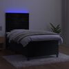 vidaXL &Kappa;&rho;&epsilon;&beta;ά&tau;&iota; Boxspring &mu;&epsilon; &Sigma;&tau;&rho;ώ&mu;&alpha; & LED &Mu;&alpha;ύ&rho;&omicron; 90x190 &epsilon;&kappa;. &Beta;&epsilon;&lambda;&omicron;ύ&delta;&iota;&nu;&omicron;