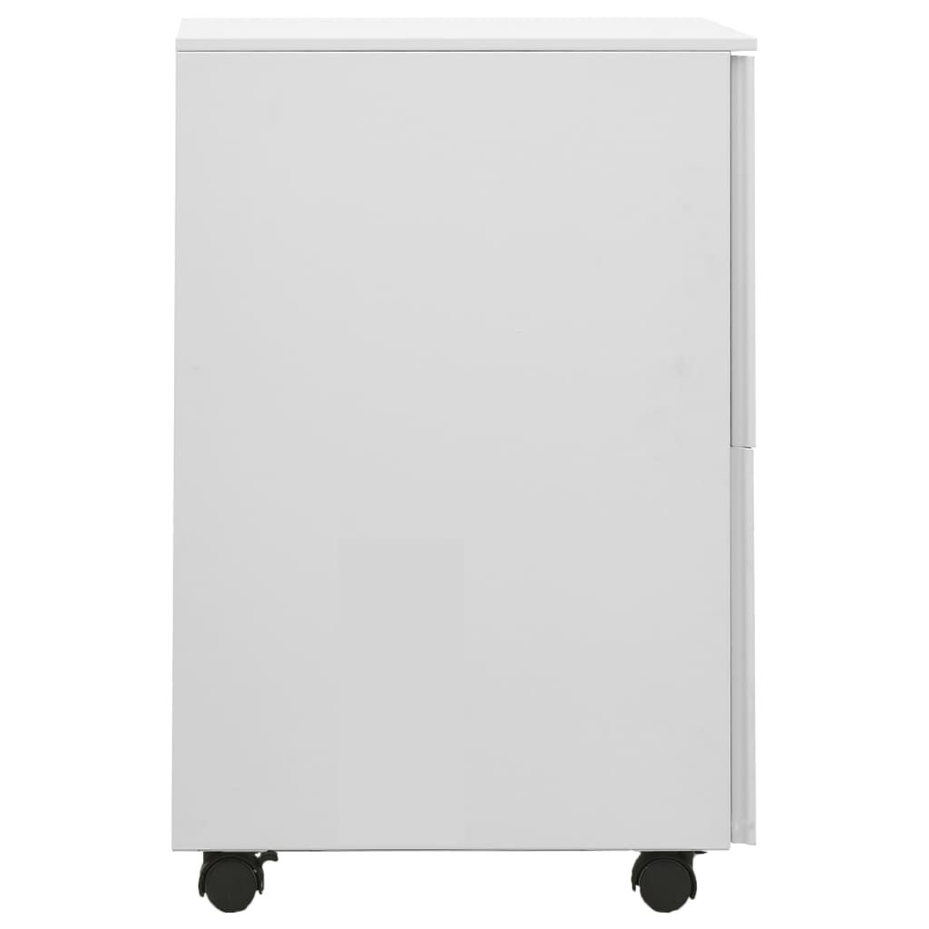 vidaXL Αρχειοθήκη Φορητή Ανοιχτό Γκρι 39 x 45 x 67 εκ. Ατσάλινη