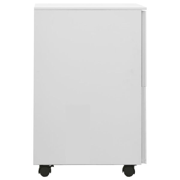 vidaXL Αρχειοθήκη Φορητή Ανοιχτό Γκρι 39 x 45 x 67 εκ. Ατσάλινη