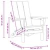 vidaXL Πτυσσόμενη Καρέκλα Adirondack Ανοιχτό γκρι 74.5 x 80.5 x 90 εκ.