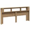 vidaXL LED &kappa;&epsilon;&phi;&alpha;&lambda;ά&rho;&iota; Artisan Oak 220x18,5x103,5 cm &Kappa;&alpha;&tau;&alpha;&sigma;&kappa;&epsilon;&upsilon;&alpha;&sigma;&mu;έ&nu;&omicron; &xi;ύ&lambda;&omicron;