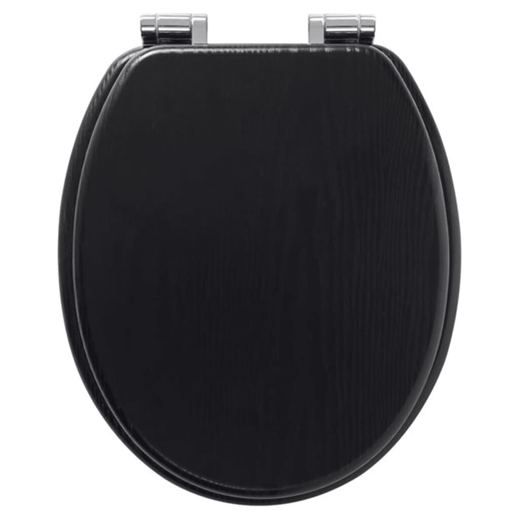 Tiger Κάλυμμα Λεκάνης Blackwash με Soft Close Μαύρο από MDF 252030746