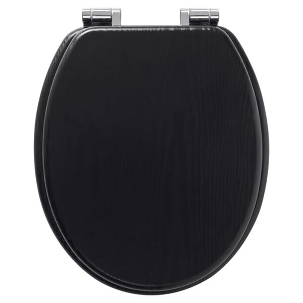 Tiger Κάλυμμα Λεκάνης Blackwash με Soft Close Μαύρο από MDF 252030746