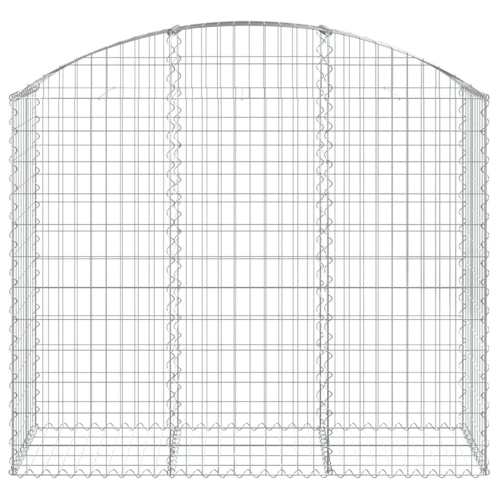 vidaXL Συρματοκιβώτιο Τοξωτό 150x50x120/140εκ. από Γαλβανισμένο Χάλυβα