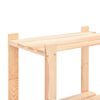 vidaXL Ραφιέρα 3 Επιπέδων 150 κ. 80x38x90 εκ. από Μασίφ Ξύλο Πεύκου